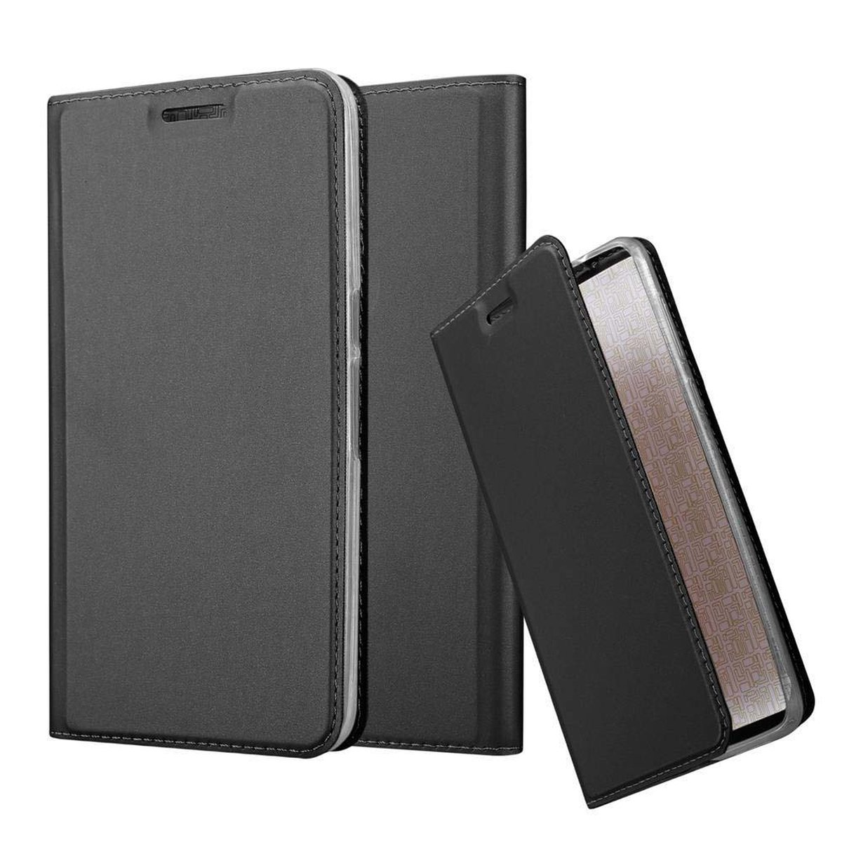 CLASSY NEXUS Bookcover, Classy Huawei, Style, CADORABO SCHWARZ Google Handyhülle 6P, Book