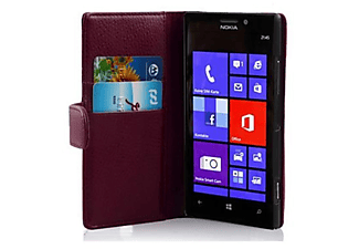 carcasa de móvil Funda libro para Móvil - Carcasa protección resistente de estilo libro;CADORABO, Nokia, Lumia 925, burdeos violeta