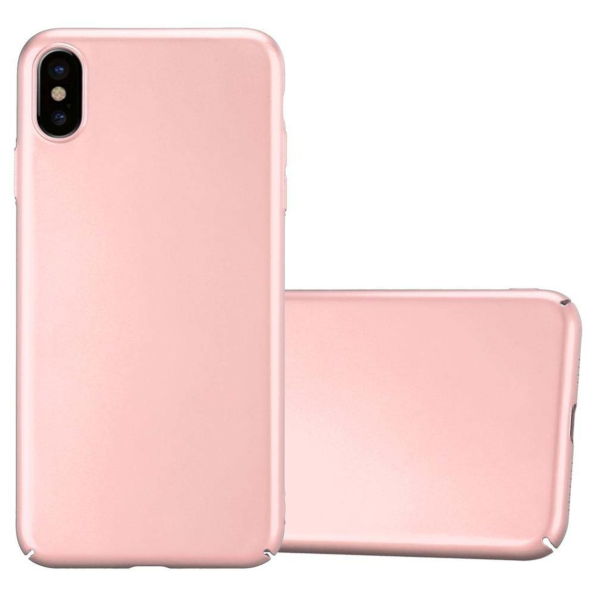 Case Matt Apple, im Style, CADORABO ROSÉ Hülle Backcover, Metall GOLD XS Hard MAX, METALL iPhone