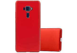 carcasa de móvil  - Funda rígida para móvil de plástico duro – Carcasa Hard Cover protección CADORABO, Asus, ZenFone 3 (5,2" Zoll), metal rojo