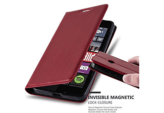 carcasa de móvil Funda libro para Móvil - Carcasa protección resistente de estilo libro;CADORABO, Nokia, Lumia 640, rojo manzana