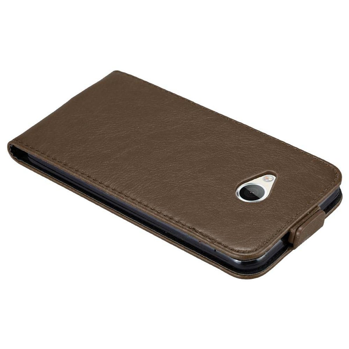 Hülle Style, Cover, U BRAUN Flip KAFFEE HTC, PLAY, im Flip CADORABO