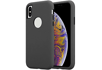 carcasa de móvil Funda rígida para móvil de plástico duro y TPU – Carcasa Híbrida;CADORABO, Apple, iPhone X / XS, gris cuarzo