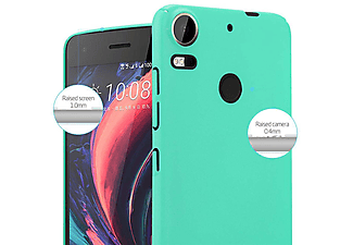 carcasa de móvil  - Funda rígida para móvil de plástico duro – Carcasa Hard Cover protección CADORABO, HTC, Desire 10 PRO, frosty verde