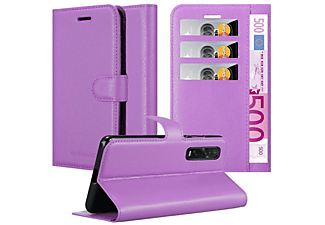 carcasa de móvil  - Funda libro para Móvil - Carcasa protección resistente de estilo libro CADORABO, Oppo, Find X2 pro, violeta de manganeso