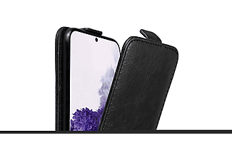 carcasa de móvil  - Funda libro para Móvil - Carcasa protección resistente de estilo libro CADORABO, Samsung, Galaxy S20, negro antracita