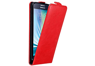 carcasa de móvil Funda flip cover para Móvil - Carcasa protección resistente de estilo Flip;CADORABO, Samsung, Galaxy A5 2015, rojo manzana