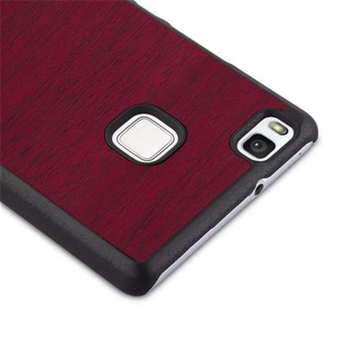 CADORABO Hülle Hard Case 2016 ROT WOODY / LITE, LITE Huawei, Backcover, Style, Woody G9 P9