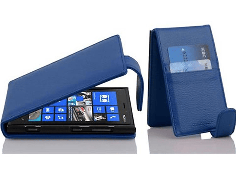 Nokia, Flip im BLAU Schutzhülle Flip Style, 920, KÖNIGS Cover, CADORABO Lumia