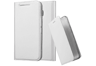 carcasa de móvil Funda libro para Móvil - Carcasa protección resistente de estilo libro;CADORABO, HTC, One M9, classy plateado