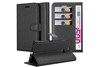carcasa de móvil Funda libro para Móvil - Carcasa protección resistente de estilo libro;CADORABO, Sony, Xperia XA2 PLUS, negro fantasma