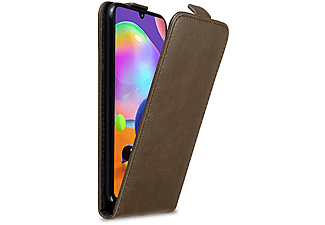 carcasa de móvil  - Funda libro para Móvil - Carcasa protección resistente de estilo libro CADORABO, Samsung, Galaxy A31, 80 café