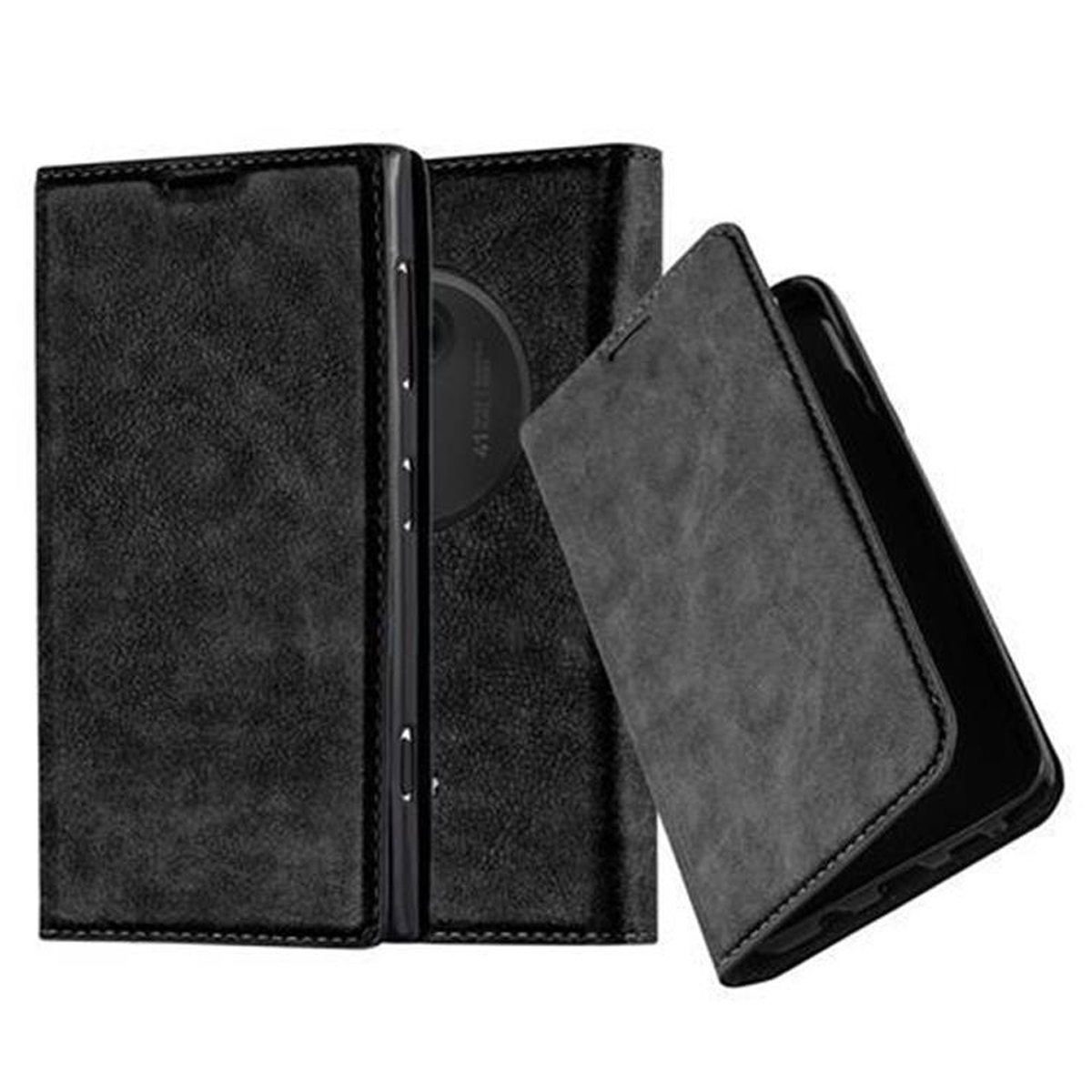 CADORABO Book Bookcover, 1020, Magnet, NACHT Invisible Nokia, SCHWARZ Lumia Hülle