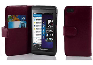 carcasa de móvil Funda libro para Móvil - Carcasa protección resistente de estilo libro;CADORABO, Blackberry, Z10, burdeos violeta