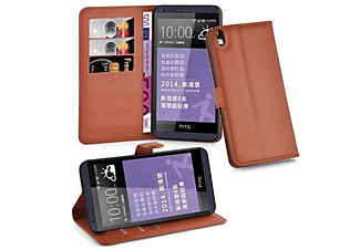 carcasa de móvil Funda libro para Móvil - Carcasa protección resistente de estilo libro;CADORABO, HTC, Desire 816, 80 chocolate
