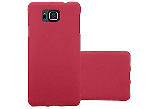 carcasa de móvil Funda rígida para móvil de plástico duro – Carcasa Hard Cover protección;CADORABO, Samsung, Galaxy ALPHA, frosty rojo