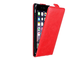 carcasa de móvil Funda flip cover para Móvil - Carcasa protección resistente de estilo Flip;CADORABO, Apple, iPhone 6 PLUS / iPhone 6S PLUS, rojo manzana