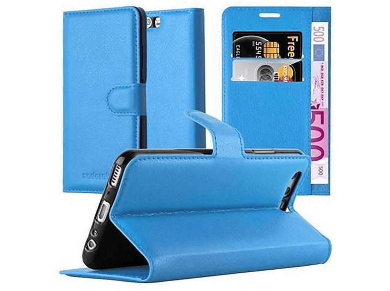 Custodia A Portafoglio Per Huawei P10 Plus | Azzurro Scuro/nero Con Vani E Chiusura Magnetica | Cadorabo - 2