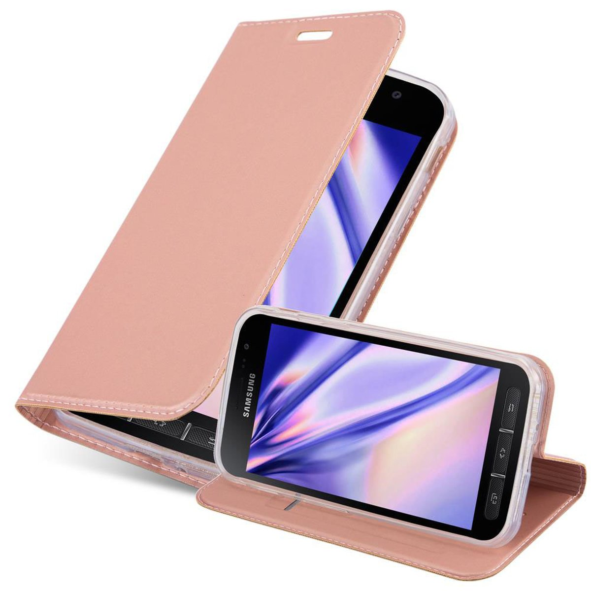 Cadorabo Custodia A Libro Portafoglio Per Huawei P40, Classy Oro Rosa, Con Vani Carte E Supporto - 2