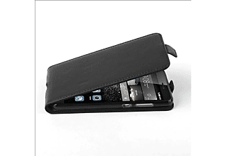 carcasa de móvil Funda flip cover para Móvil - Carcasa protección resistente de estilo Flip;CADORABO, Huawei, P8 LITE 2017, negro óxido