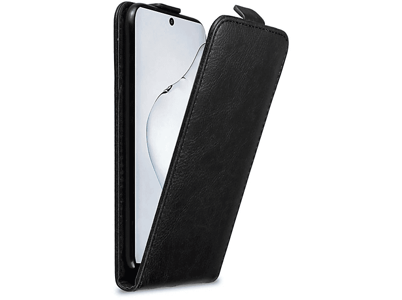 CADORABO Hülle im Flip Samsung, Galaxy Flip NOTE NACHT Cover, 10, SCHWARZ Style