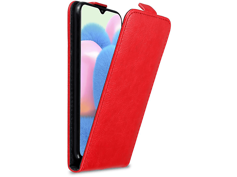 A30s, Cover, Style, A50s Flip ROT CADORABO 4G / Galaxy A50 / Samsung, Hülle APFEL Flip im