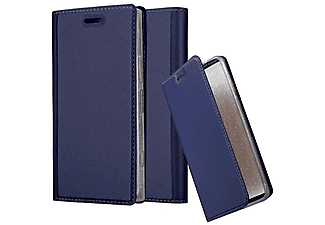 carcasa de móvil Funda libro para Móvil - Carcasa protección resistente de estilo libro;CADORABO, Sony, Xperia XZ1 COMPACT, classy azul oscuro