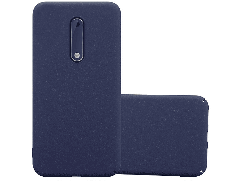 CADORABO Hülle Frosty BLAU Hard Case 5 Nokia, Backcover, Style, im 2017, FROSTY