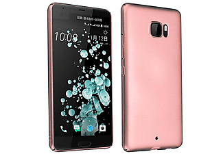 carcasa de móvil Funda rígida para móvil de plástico duro – Carcasa Hard Cover protección;CADORABO, HTC, U ULTRA, metal oro rosa