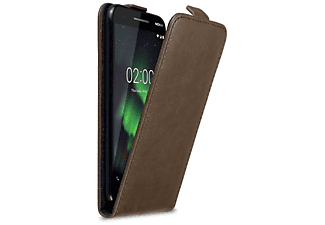 carcasa de móvil Funda flip cover para Móvil - Carcasa protección resistente de estilo Flip;CADORABO, Nokia, 2.1 2018, 80 café