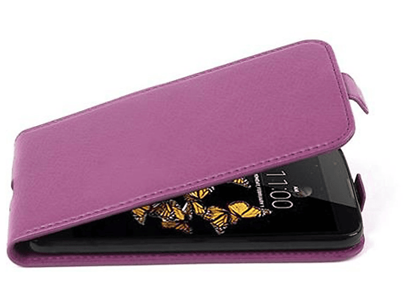 BORDEAUX CADORABO LILA K8 2016, Flip Cover, im LG, Schutzhülle Style, Flip