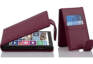 carcasa de móvil Funda flip cover para Móvil - Carcasa protección resistente de estilo Flip;CADORABO, Nokia, Lumia 929 / 930, burdeos violeta
