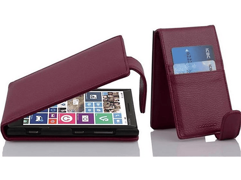 930, Nokia, Schutzhülle CADORABO BORDEAUX Flip LILA im / 929 Style, Cover, Flip Lumia