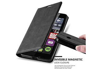 carcasa de móvil Funda libro para Móvil - Carcasa protección resistente de estilo libro;CADORABO, Nokia, Lumia 640, negro antracita