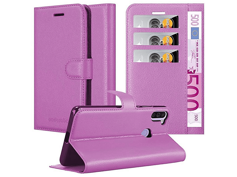 CADORABO Book MANGAN Galaxy A11 Hülle VIOLETT / Samsung, Bookcover, Standfunktion, M11