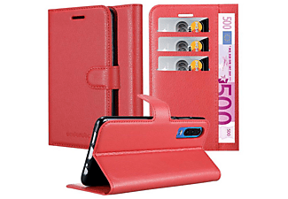 carcasa de móvil Funda libro para Móvil - Carcasa protección resistente de estilo libro;CADORABO, Huawei, P30, rojo carmín