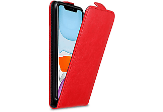 carcasa de móvil  - Funda libro para Móvil - Carcasa protección resistente de estilo libro CADORABO, Apple, iPhone 11, rojo manzana