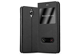 carcasa de móvil Funda libro para Móvil - Carcasa protección resistente de estilo libro;CADORABO, OnePlus, 3 / 3T, negro cometa