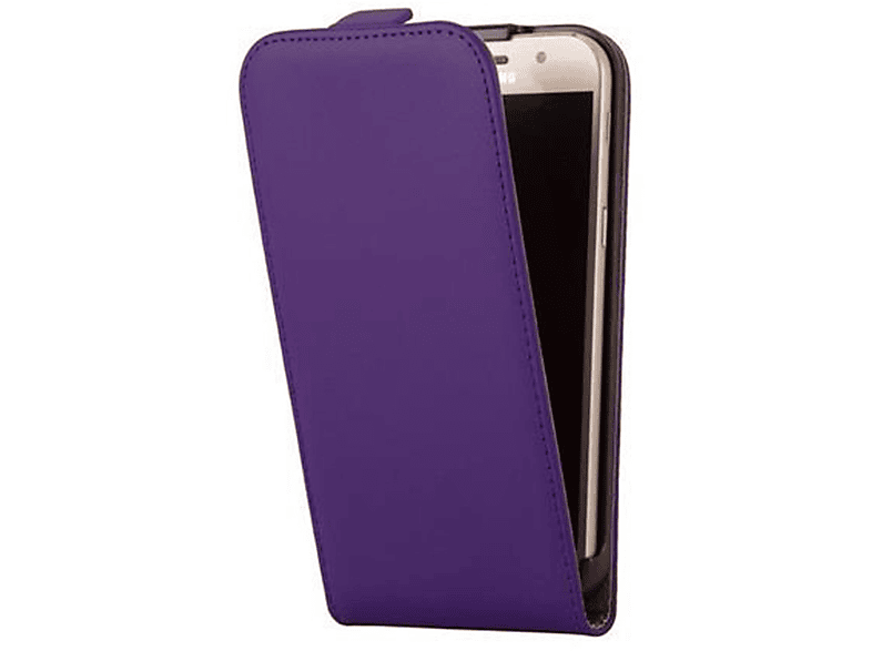 Style, Samsung, VIOLETT Galaxy Flip Cover, CADORABO Handyhülle im FLIEDER Flip 2017, A3