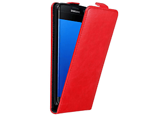 carcasa de móvil Funda flip cover para Móvil - Carcasa protección resistente de estilo Flip;CADORABO, Samsung, Galaxy S7 EDGE, rojo manzana