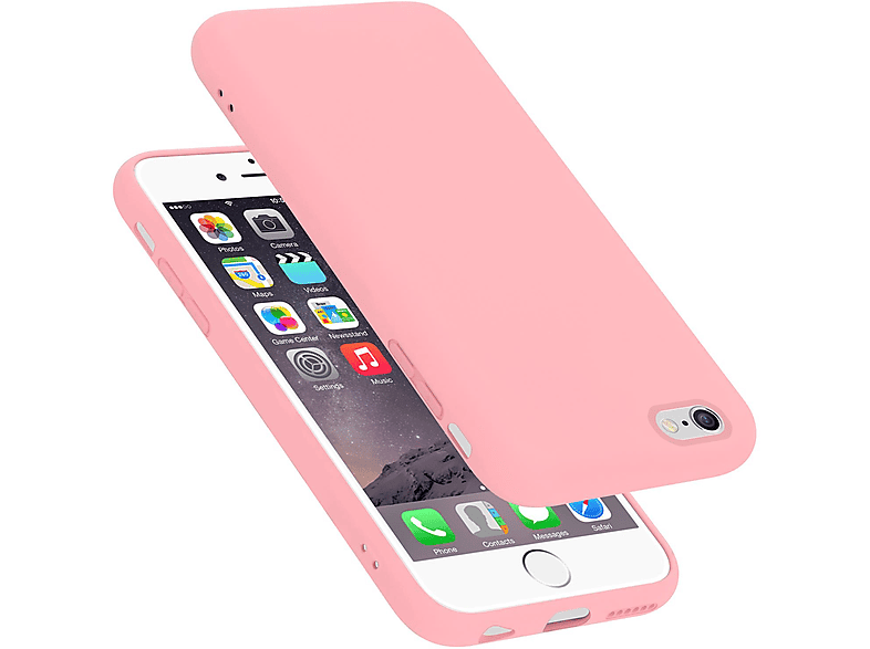 6 Backcover, PLUS, Apple, / iPhone Case PINK Style, Liquid CADORABO LIQUID PLUS 6S im Hülle Silicone
