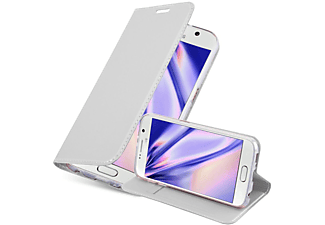carcasa de móvil Funda libro para Móvil - Carcasa protección resistente de estilo libro;CADORABO, Samsung, Galaxy S6, classy plateado