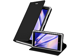 carcasa de móvil Funda libro para Móvil - Carcasa protección resistente de estilo libro;CADORABO, Nokia, Lumia 830, classy negro