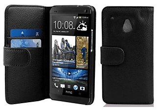carcasa de móvil Funda libro para Móvil - Carcasa protección resistente de estilo libro;CADORABO, HTC, ONE M4 MINI, negro óxido
