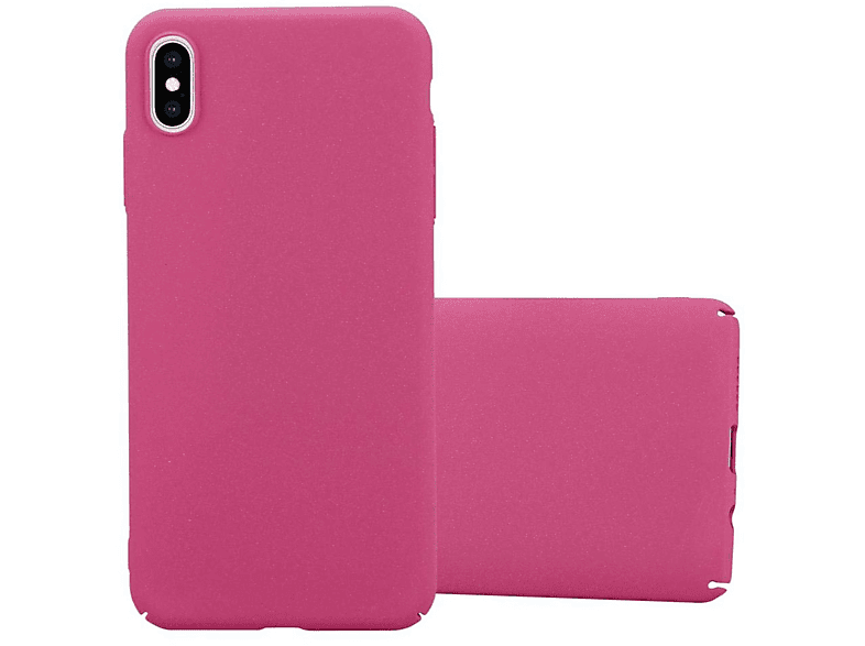 CADORABO Hülle im Hard Case Frosty Style, Backcover, Apple, iPhone XS MAX, FROSTY PINK