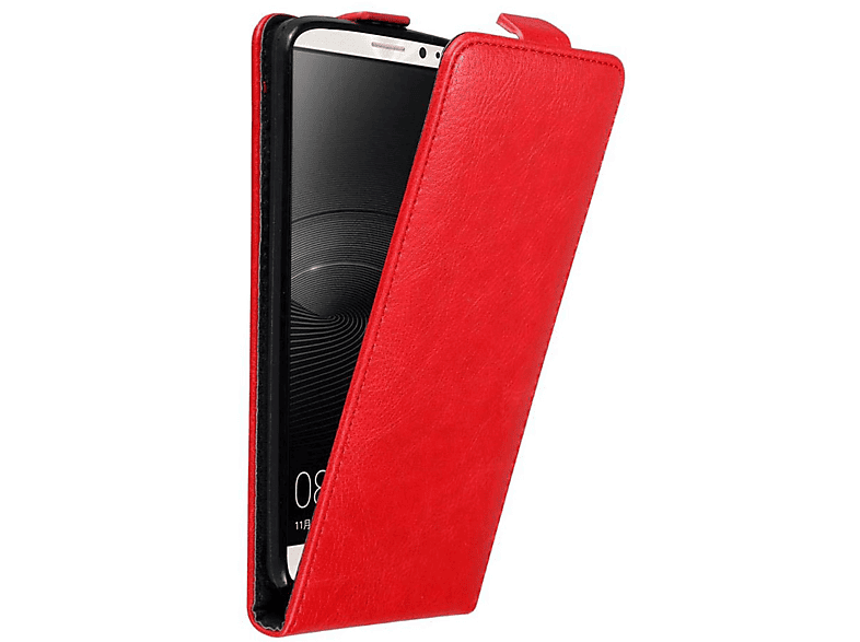 CADORABO Hülle im Flip Style, APFEL Huawei, Flip ROT Cover, MATE 8