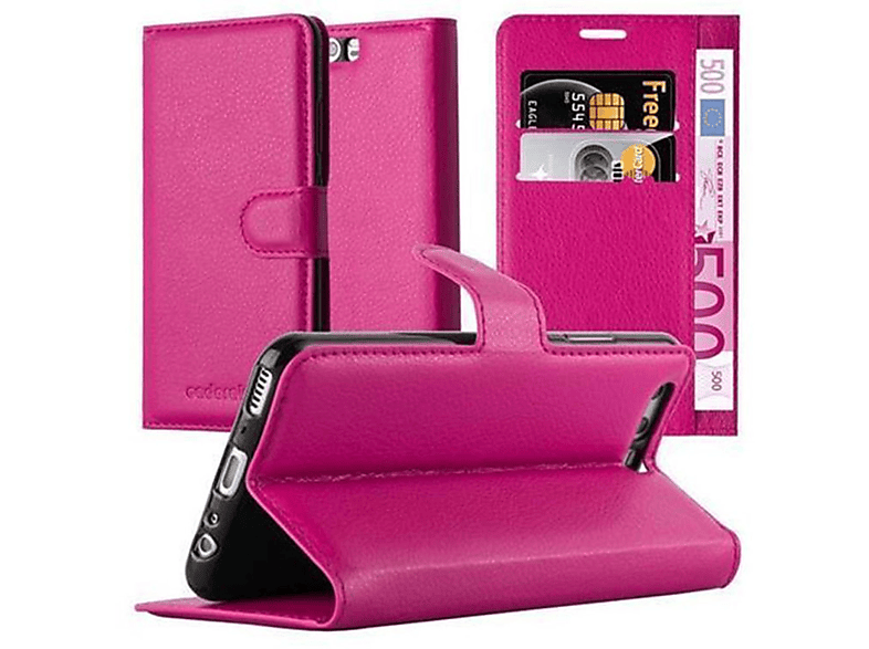 Bookcover, CADORABO P10, PINK Standfunktion, Book CHERRY Hülle Huawei,