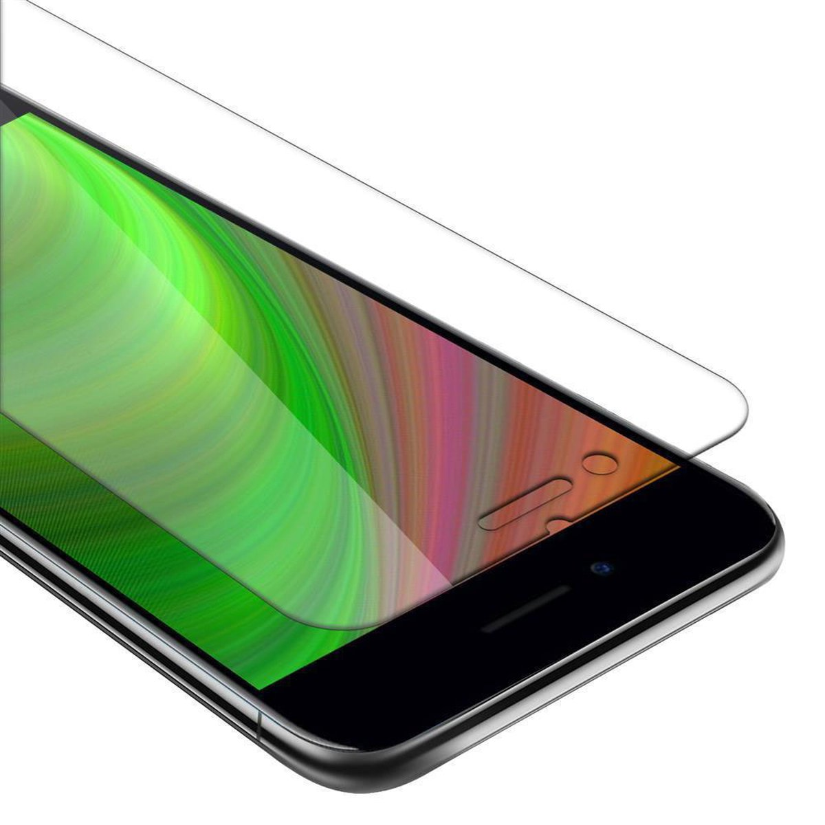 7 / Apple Glas Schutzfolie(für PLUS 8 CADORABO PLUS PLUS) iPhone Schutzglas / 7S Tempered