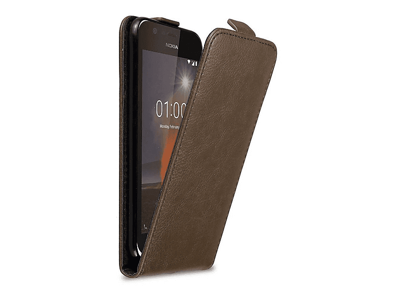 Cadorabo Flip-Hülle Für Nokia 8.1 – Kunstleder Mit Standfunktion & Kartenfach, Magnetisch, Braun