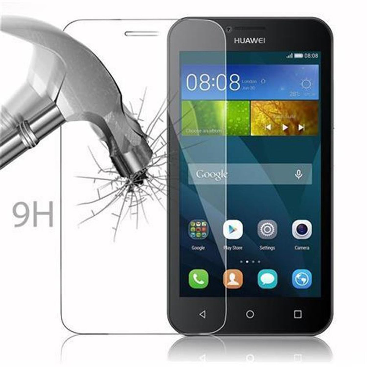 Huawei Schutzglas Y541 Y5C CADORABO Tempered / Schutzfolie(für Y520) / / / Y5 Y540 Glas 2015
